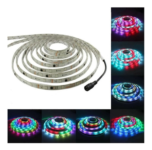 Tira Inteligente Led Colores Y Efectos Pixeles Ws2811 P/220v