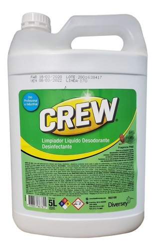 Limpiador de piso DIVERSEY CREW en bidón 5 L