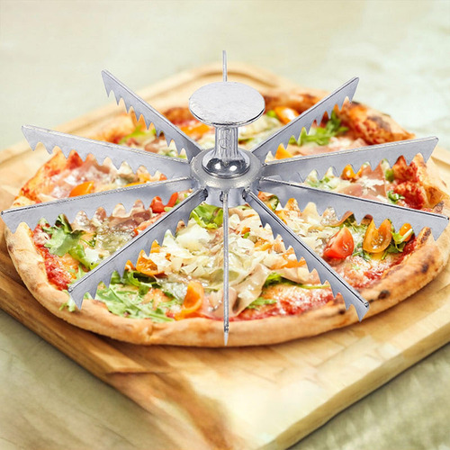 Divisor De Pastel De Pizza Con Asas, 10 Rebanadas