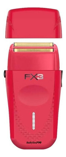 Afeitadora Shaver Babylisspro Profesional Fx3 Color Rojo