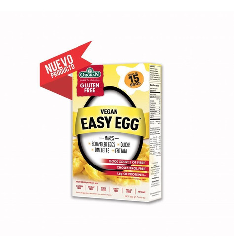 Imagen 1 de 5 de Vegan Easy Egg Sin Gluten Orgran