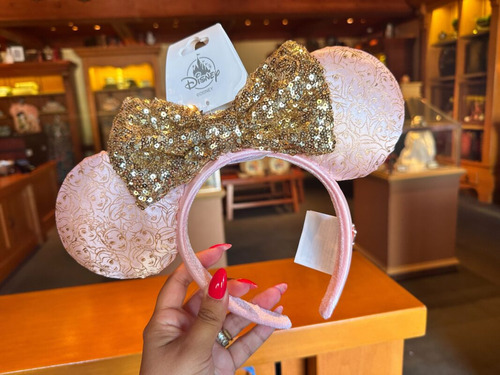 Diadema Orejas Minnie Princesas Rose Gold