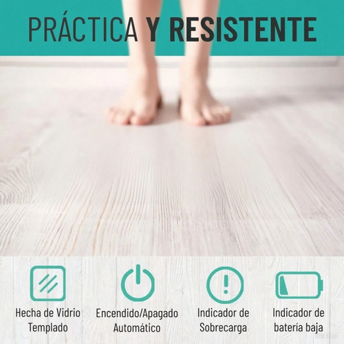 Balanza Pesa Digital Inteligente Bluetooth Smart App Blanco