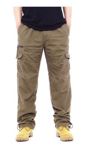 Pantalones Táctico De Carga Polar Térmica Múltiple Bolsillos