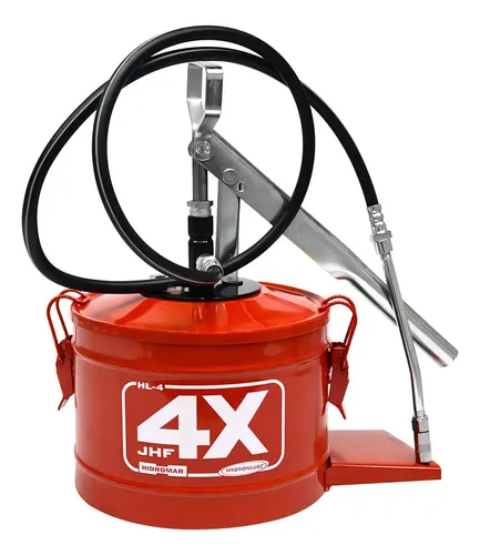 Bomba Graxa Manual Hydronlubz 4kg 5000psi Com Mangueira e Acessórios