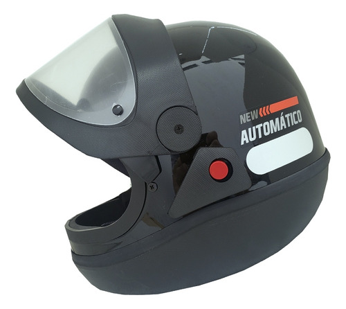 Capacete Ebf Automatico Preto Modelo San Marino