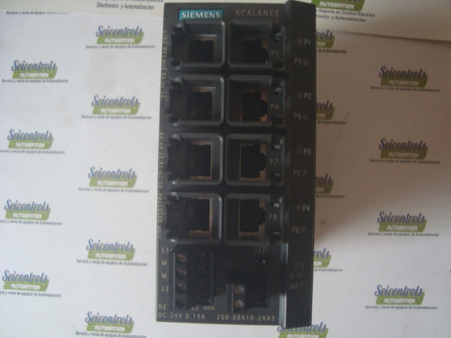 Siemens 6gk5208 0ba10 2aa3 Ethernet Switch Scalance X208 (Usado)