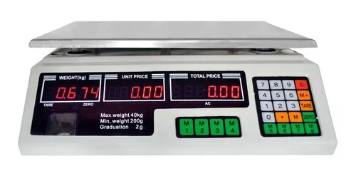 BASCULA 40KG DIGITAL - Fuller Machinery