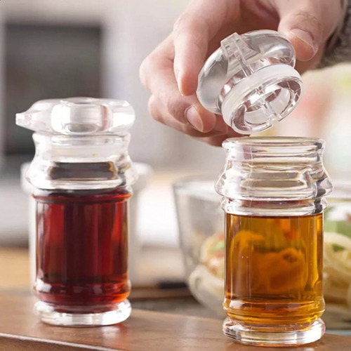 Aceitera De Acrílico De Mesa Con Pico Vertedor 11 Cm