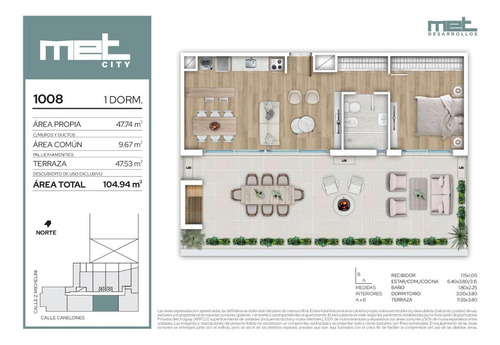 Venta Apartamento 1 Dormitorio Centro
