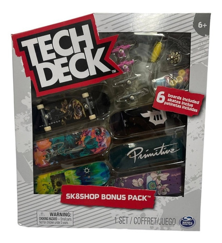 Set Patinetas Pack Dedos Coleccion Tech Deck Bonus