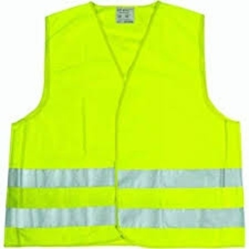 Imagen 4 de 9 de Chaleco Refractario Amarillo Fluo Seguridad Auto Moto Vtv