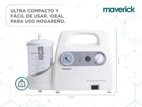 Imagen 4 de 8 de Aspirador Diafragma Secreciones 7e-c Yuwell
