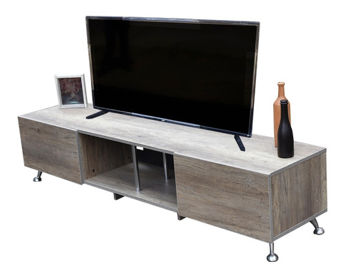 Centro De Entretenimiento London,hogare, Mueble Para Tv 90 Color Rustik Wood