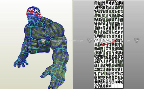 Hulk Avengers 2 Mts / Archivos Papercraft (x Mail)