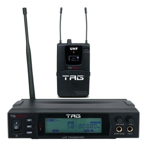Imagem 3 de 3 de Monitor Retorno Tag Sound Sem Fio Tg9000 Com Receptor