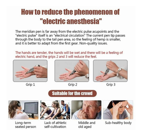 Pluma Electro Acupuntura Estimulacion Y Masajeador