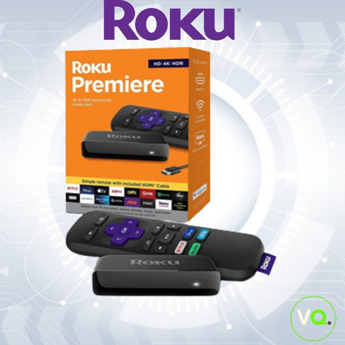 Imagen 2 de 9 de Roku Tv Smart Player Premier 4k/hd/hdrstreaming - Negro New