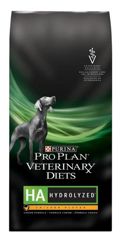 Alimento Pro Plan Veterinary Diets HA Hydrolyzed para perro adulto todos los tamaños sabor pollo en bolsa de 7.48kg