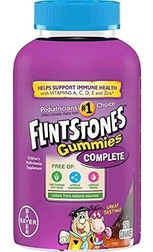 Vitamina Infantil Importada Flintstones 250 Gummies Original