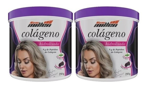 Kit 2x Colágeno 250g - New Millen - Rugas Nunca Mais