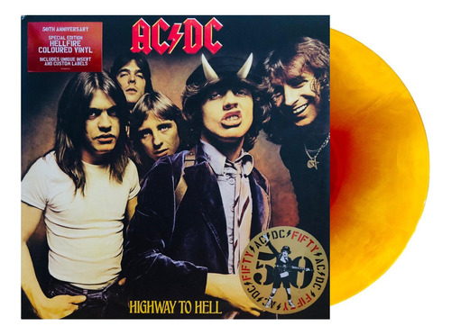 Ac/dc Highway To Hell 50th Anniversary Hellfire Lp Vinyl
