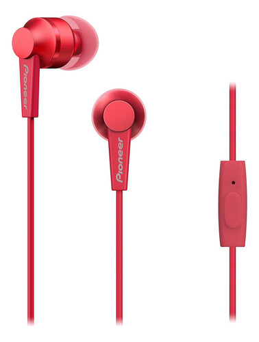 Pioneer Se-c3t Dentro De Oído Biauricular Alámbrico Rojo Aur