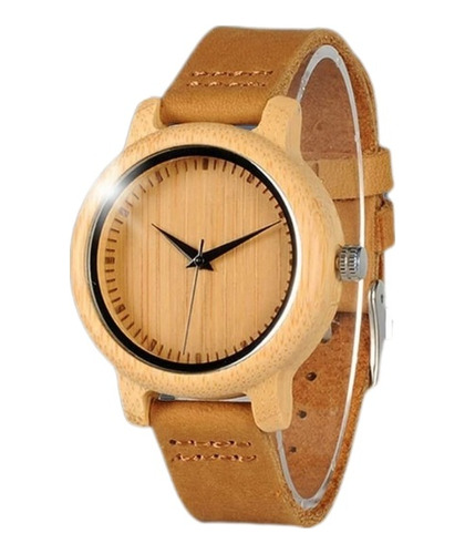 Reloj De Madera Bobobird Correa De Cuero Pu