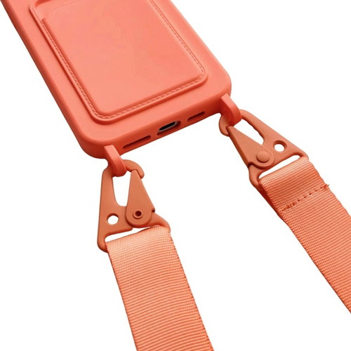 Capinha Para iPhone Silicona Elegante Com Porta-cartões