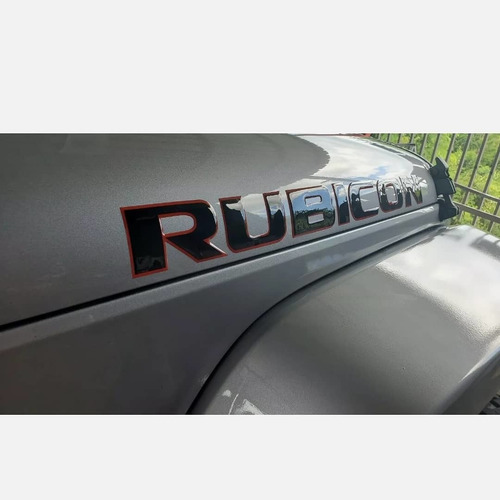 Imagen 2 de 4 de Calcomanias En Relieve Rubicon, Para Camionetas Jeep.