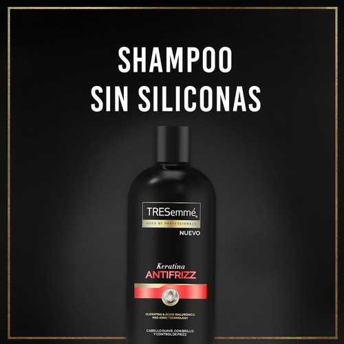Shampoo Tresemme Keratina Antifrizz Cabello Suave 715ml