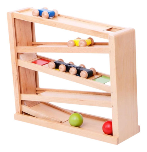 Pista De Carreras De Rampas De Madera De Ramas De Madera