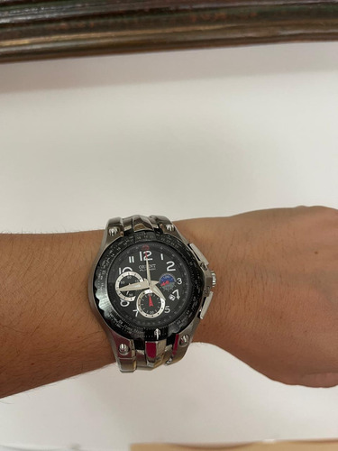 Relógio Masculino Orient Flytech Titanium / Original / Usado Prateado Preto Preto (Usado)