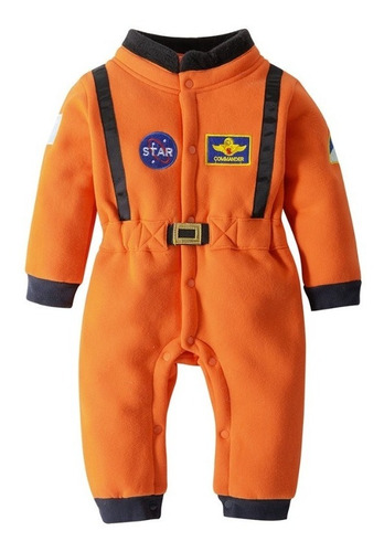 Imagem 2 de 10 de Fantasia Astronauta Bebe E Recém Nascido Body Traje Espacial