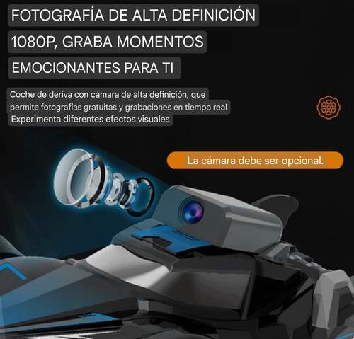 Carro A Control Con Cámara Wifi Bota Humo Y Luces