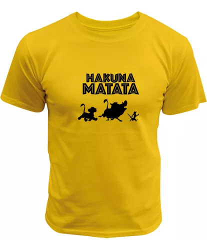 Remera Rey León Simba Hakuna Matata Timón Y Pumba Unisex