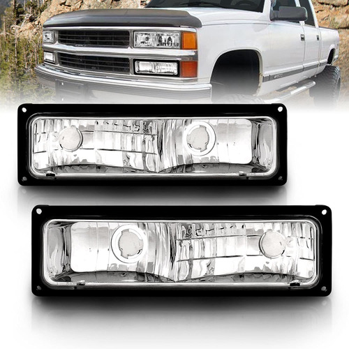 Amerilite Luz Señal Marco Bisel Negro Para Chevy Gmc Pickup