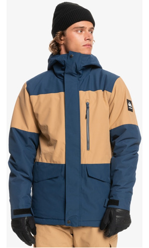 Campera Snow Quiksilver Mission Block Impermeable 10k Nieve