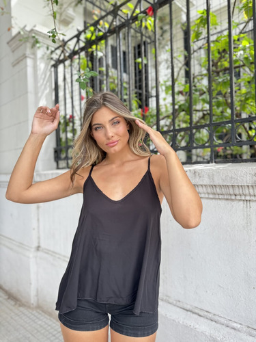 Musculosa Mujer Poplin Dama Moda