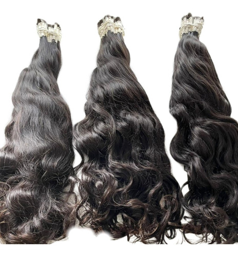 Cabelo Humano Ponta Cheia Limpo Ondulado 70/75cm 200 Gramas