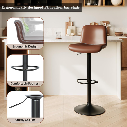 Cuisinsmart Juego De 2 Taburetes De Bar Giratorios