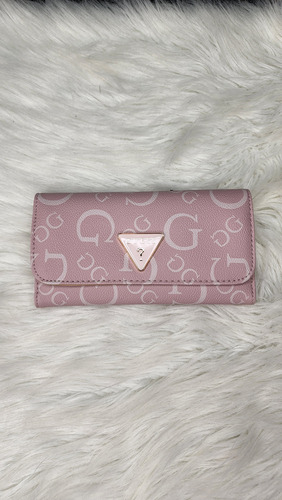Cartera Para Dama Guess G9697151 Nueva 100 % Original Rosa Claro Estampado