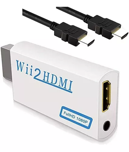 Adaptador Wii A Hdmi Y Audio 3.5Mm 720P 1080P Conectala Wii Por