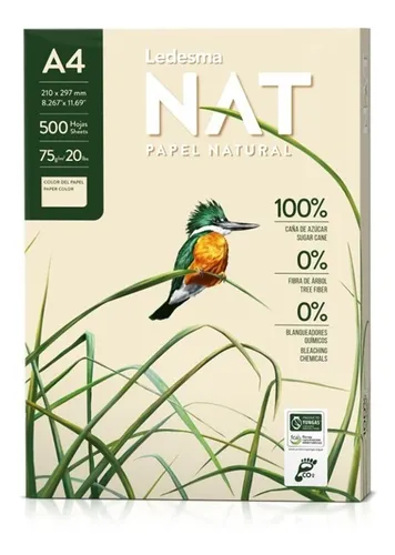 comprar Resma Ledesma Nat - A4, 75 G\u002Fm2, 500 Hojas
