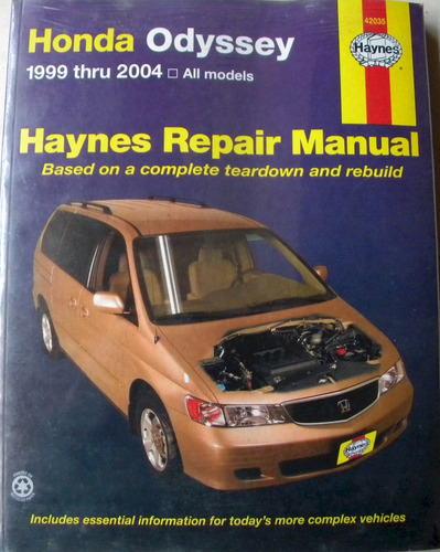 Manual Taller Honda Civic Accord Crv Odyssey Pilot Del Sol