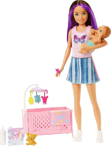 Barbie Skipper Babysitters Inc Con Bebé Y Accesorios 