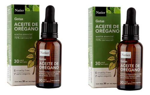 Pack X2 Aceite De Orégano Natier AnaLGésico  30ml  