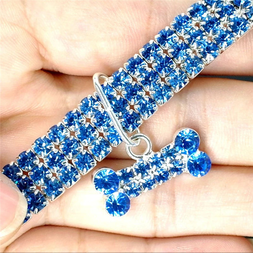 Collar Para Perro Bling Pet Pitbull Con Colgante En Forma De