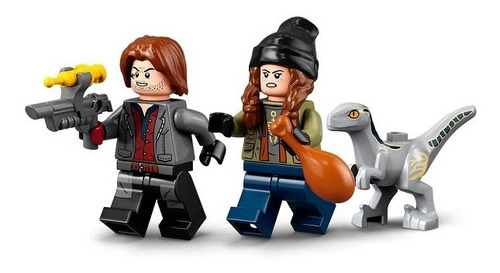 Imagem 4 de 9 de Lego 76946 Captura Dos Velociraptors Blue E Beta 181 Pcs
