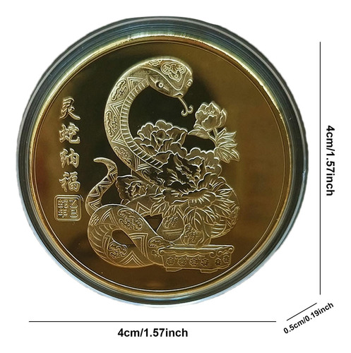 Moneda Del Año Nuevo Lunar Moneda De La Suerte Moneda Conmem